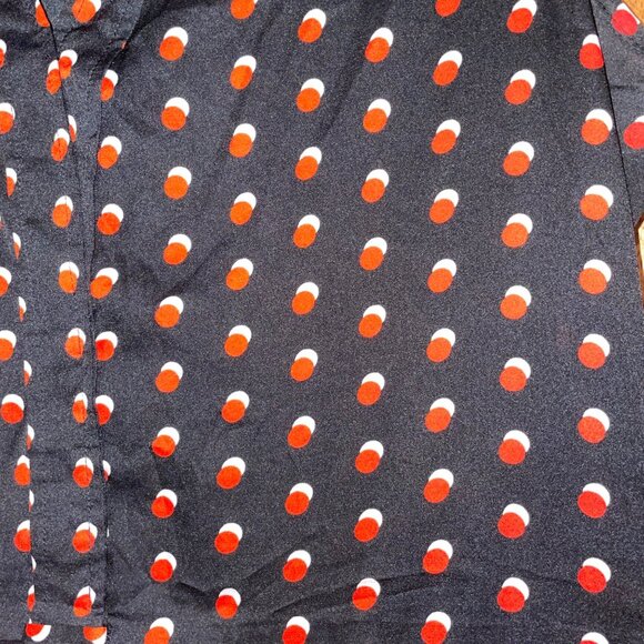 Tommy Hilfiger Polka Dot Sleeveless Dress Size 16 Womens Pleated Design - Picture 2 of 7